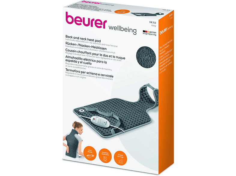 Beurer HK-53 100W Sistema Oeko-Tex Gris