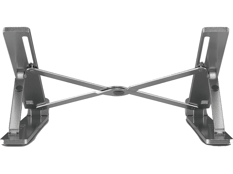 Hama 00126813 Carga Máxima 5 kg Antideslizante Inclinable 6 Niveles Tamaño de portátil: 40 cm Plata
