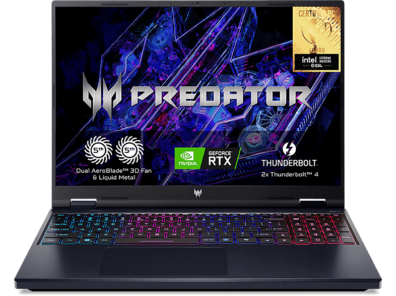 Acer Predator Helios Neo 16 PHN16-72 16WQXGA Intel® Core™ i7-14650HX 16GB RAM 1TB SSD GeForce RTX™4060 Sin sistema operativo