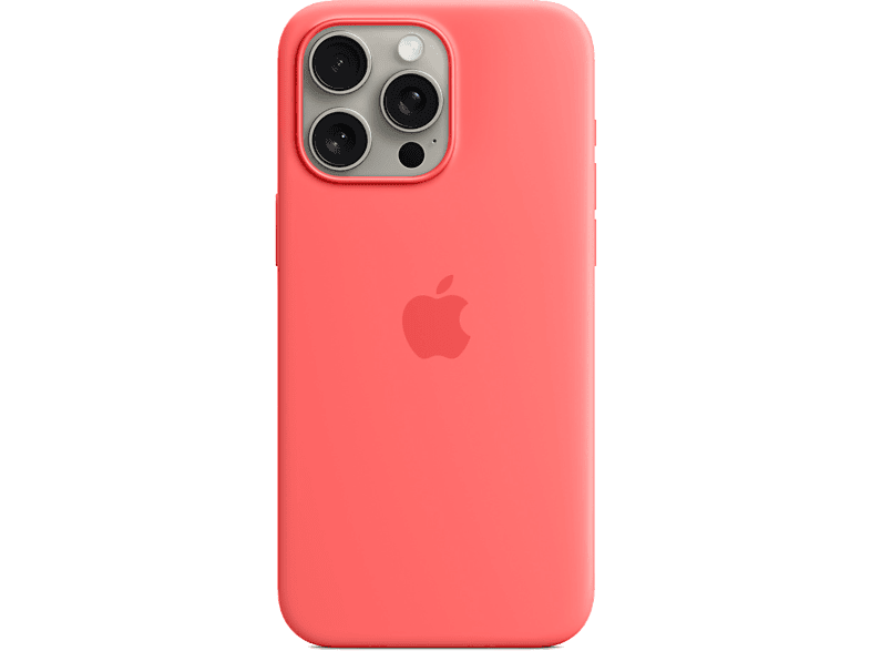 APPLE Funda de silicona con MagSafe para iPhone 15 Pro Guayaba
