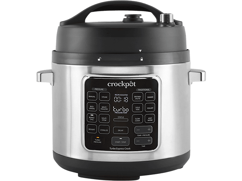 Crock-Pot Turbo Express CSC062X Multicooker 5.6 l Sous Vide 15 Programas Negro/Plata