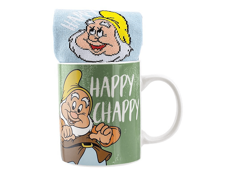 Funko Blancanieves - Happy Mug & Socks Taza y Calcetines Cerámica 315 ml