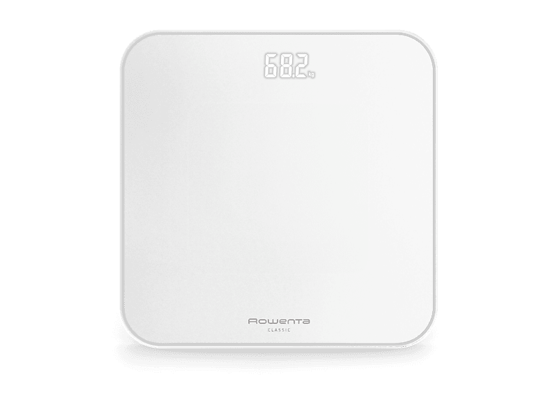 Rowenta Classic BS1901  180 kg Pantalla invisible con iluminación LED Diseño plano Apagado automático Cristal templado Blanca