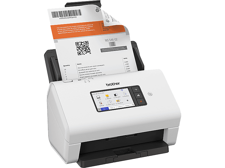 Brother ADS4900W 600 x 600 ppp 60 ppm Wi-Fi Hasta 120 páginas Táctil Negro y blanco