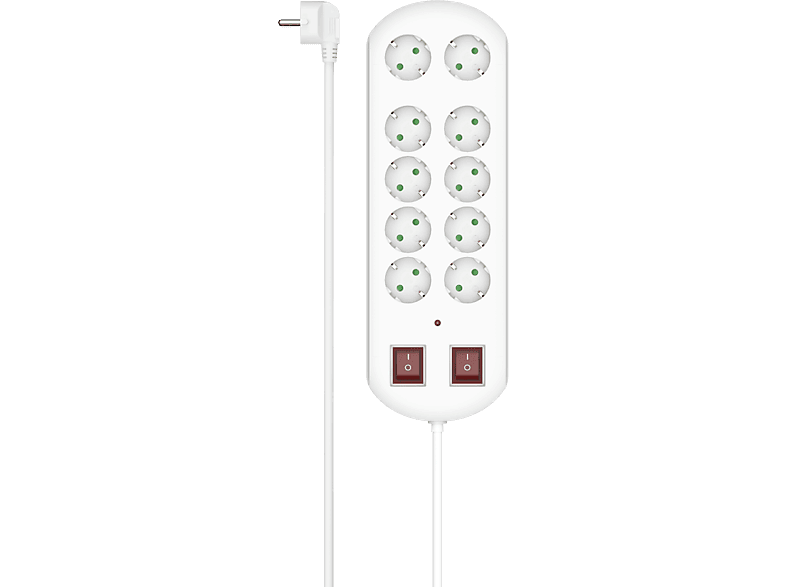 Hama 00223163 10 tomas 2 m Blanco