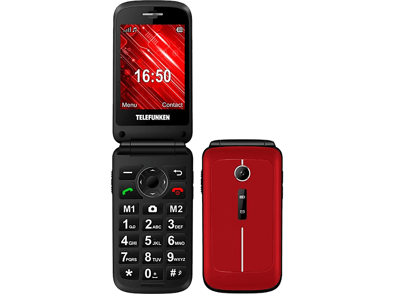 Telefunken S430 Rojo 32MB RAM 2.8 TFT Teclas grandes