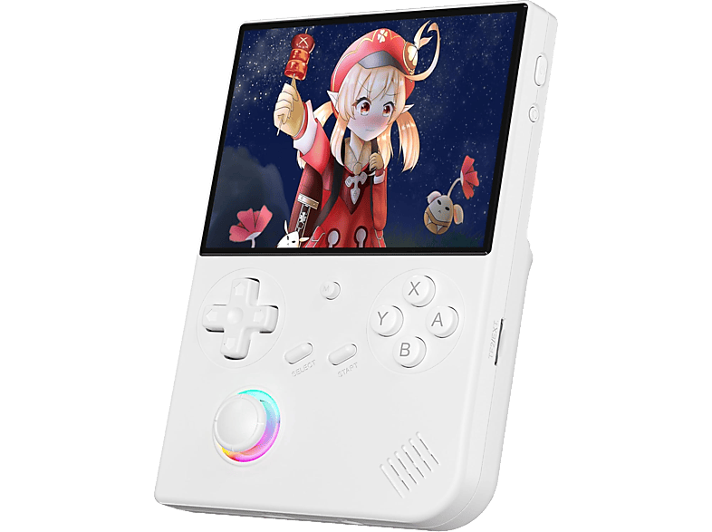 Anbernic RG40XXV 4 IPS Tarjeta 64 GB incorporada Luz RGB Compatible salida TV Wi-Fi Bluetooth Blanco