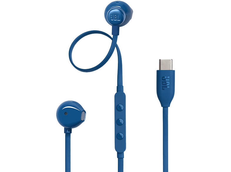 JBL Tune 305C Intraurales Bluetooth Con cable Micrófono Blue