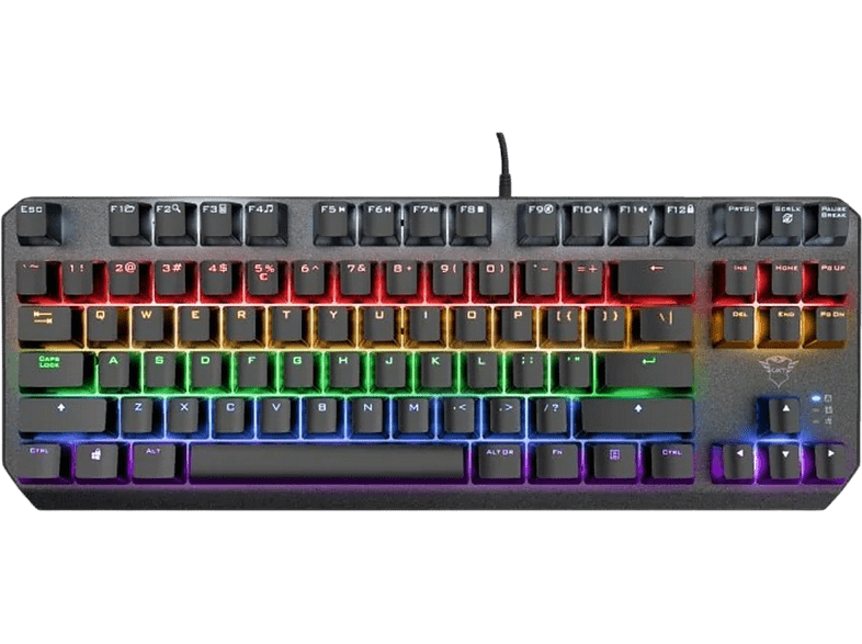 Trust GXT 834 Callaz TKL USB Retroiluminación Tecnología N-key Negro