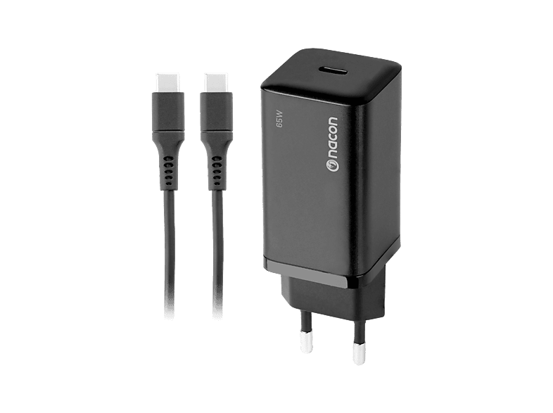 Nacon AC Adapter Para Switch 2 Lite Switch y Switch OLED Carga rápida 65W USB-C Negro