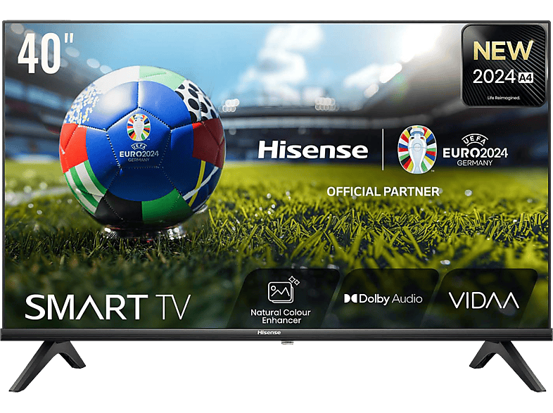 Hisense 40A4N HD Modo Deportes IA Modo Juego Dolby Audio Smart TV Negro