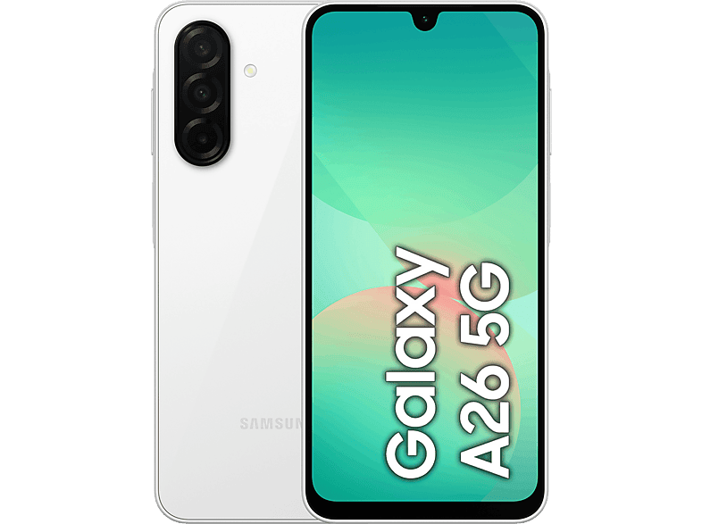 Samsung Galaxy A26 5G Blanco 128 GB 6 GB RAM  6.7; FHD+ Super AMOLED Samsung Exynos 1380 5000 mAh Android 15