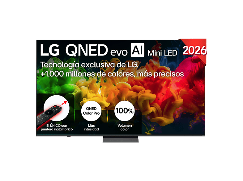LG 85QNED81B6A UHD 4K Procesador Inteligente α7 AI Processor 4K Gen9 Smart TV DVB-T2 (H.265) Negro