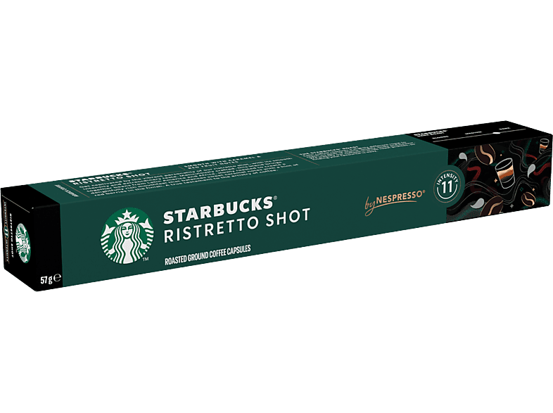 Starbucks Ristretto Shot by Nespresso® 100% Arábica Intenso Notas de Caramelos y Frutos Rojos