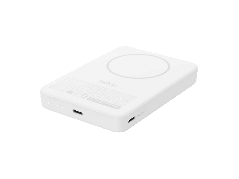 Belkin BPD016hqWH 10000 mAh 2x USB-C Carga inalámbrica Qi2 Blanco