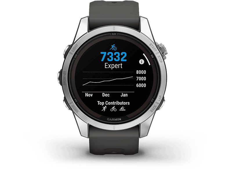 Garmin Fénix 7 S Pro Negro Carga Solar 108-182 mm 1.2 Multideporte GPS