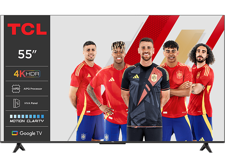 TCL 55P6K UHD 4K AiPQ Smart TV DVB-T2 Smart TV 60 Hz Negro