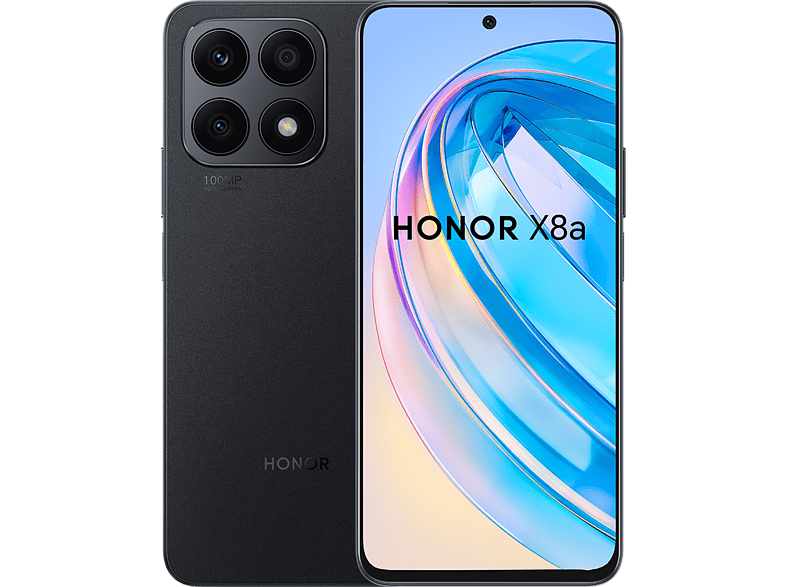 Honor X8a Midnight Black 128 GB 6 GB RAM 6.7  HD+ Mediatek Helio G88 4500 mAh Magic UI 6.1 basado en Android 12