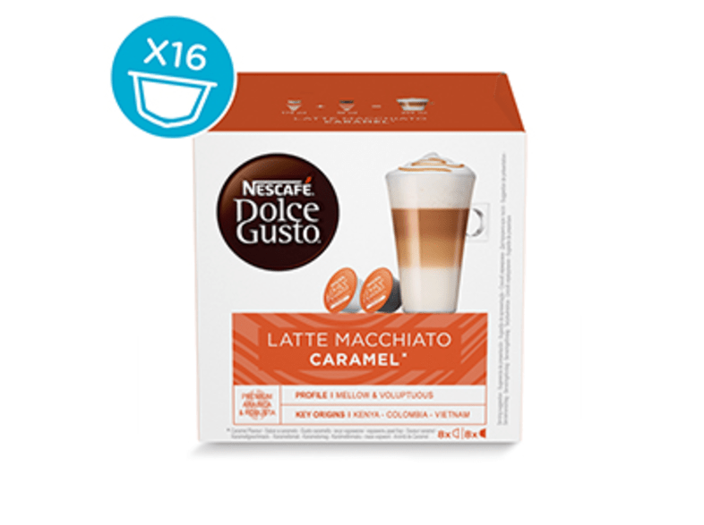 Dolce Gusto Latte Macchiato Caramel Pack de 16 cápsulas para 8 tazas