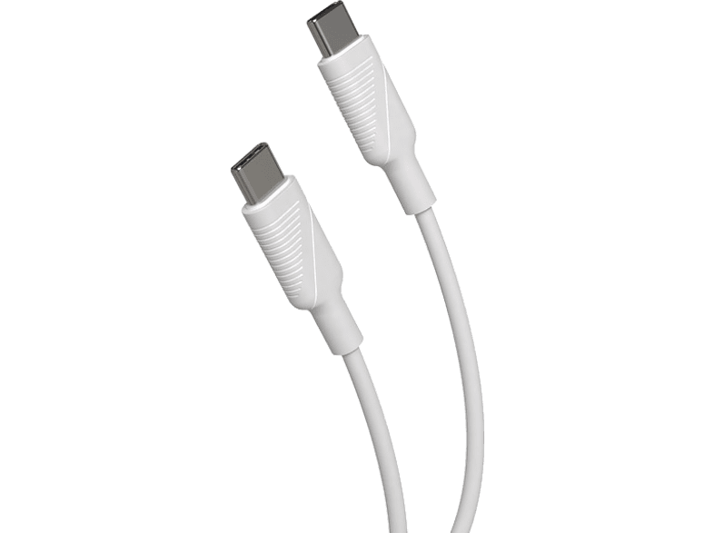 Muvit for Change De USB-C a USB-C 3A 3m Blanco