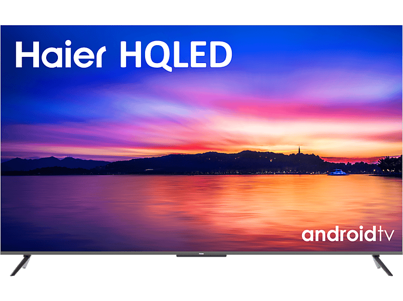 TV HQLED 85- Haier P8 Series H85P800UG UHD 4K Smart TV (Android TV 11) HDR 4K Dolby Atmos-Vision Diseño metálico Control por Voz Negro