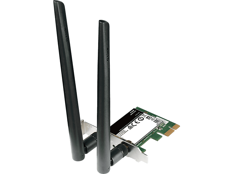 D-Link DWA-582 WiFi AC1200 PCI-Express Antenas Alta Ganancia Compatible Windows Linux Negro