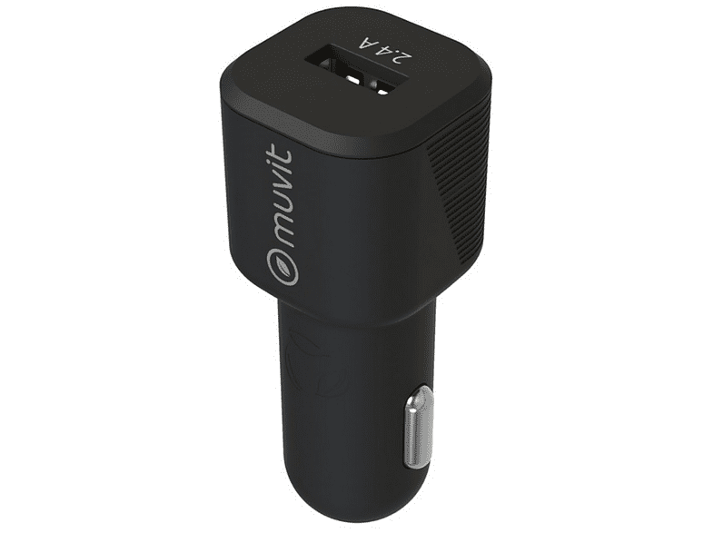 Muvit MCPAK0015 USB-A USB-C Universal 12W 2.4A Negro