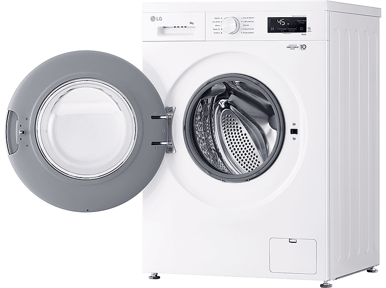 LG F4X1008NWH 8 kg 1400 rpm 10 programas Steam™ ThinQ™ Blanco Marfil