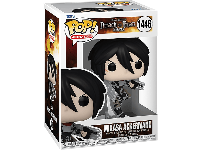 Attack on Titans: Mikasa Ackerman Vinilo 9.5 cm Multicolor