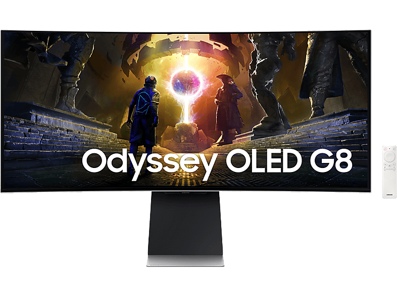 Samsung Odyssey G8 LS34DG850SUXEN 34  UWQHD 175 Hz 0.03 ms OLED Curvo FreeSync Premium Pro Altura ajustable Plata