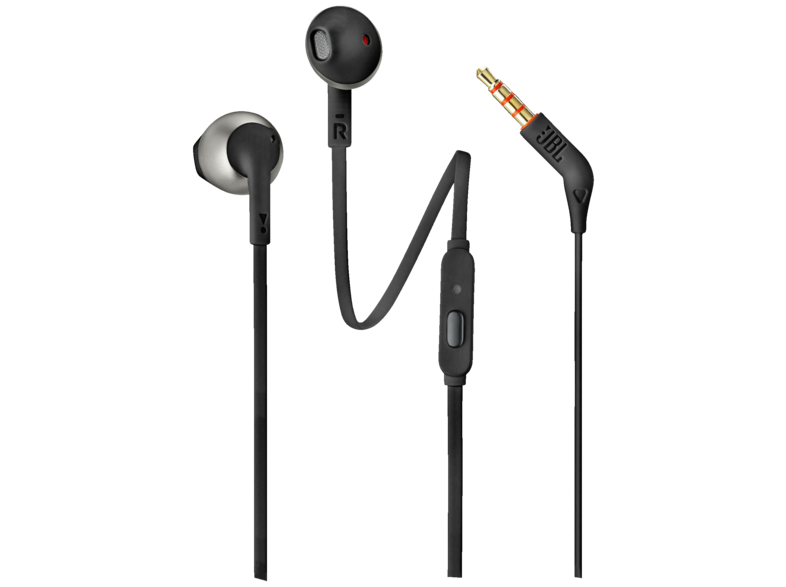 JBL T205 Pure Bass Con micrófono Aptos para llamadas Negro