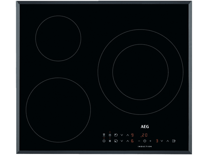AEG ILB63306FB 3 zonas Zona grande 32 cm Biselada 60 cm Negro