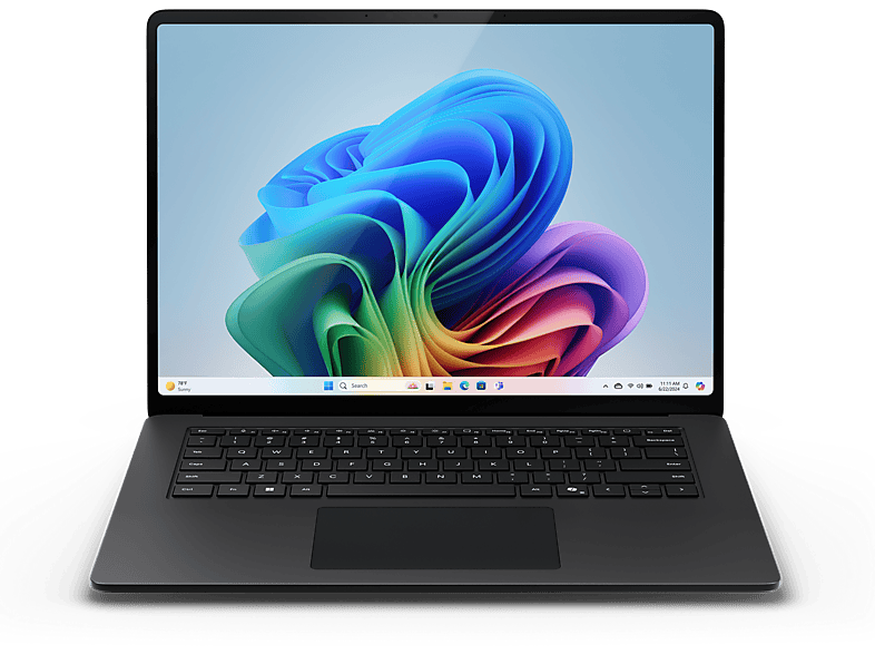 Microsoft Surface Laptop Copilot+ PC 15 Snapdragon® X Elite 45 TOPS 16GB RAM 512GB SSD Adreno Graphics Windows 11 Home Black