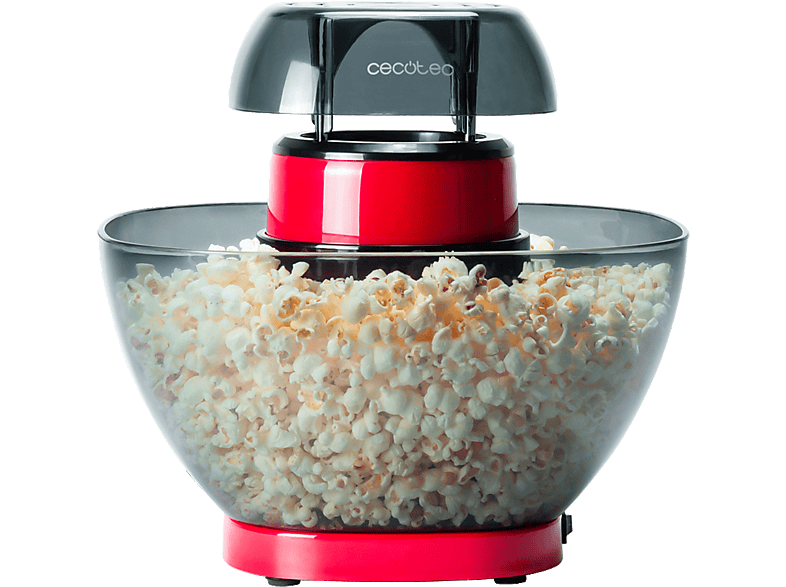 Cecotec Fun&Taste P'Corn Easy 1200 W Sistema por aire caliente 80 g Palomitas 3 Minutos Rojo