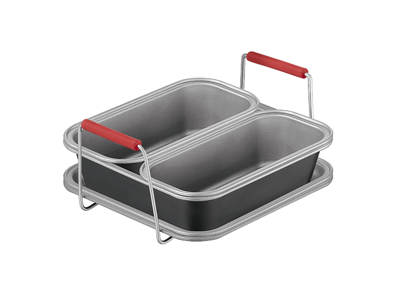 Moulinex Dail'Easy J702S504 Set de 5 piezas para freidora de aire Mangos ergonómicos 4.6 L Revestimiento antiadherente Gris