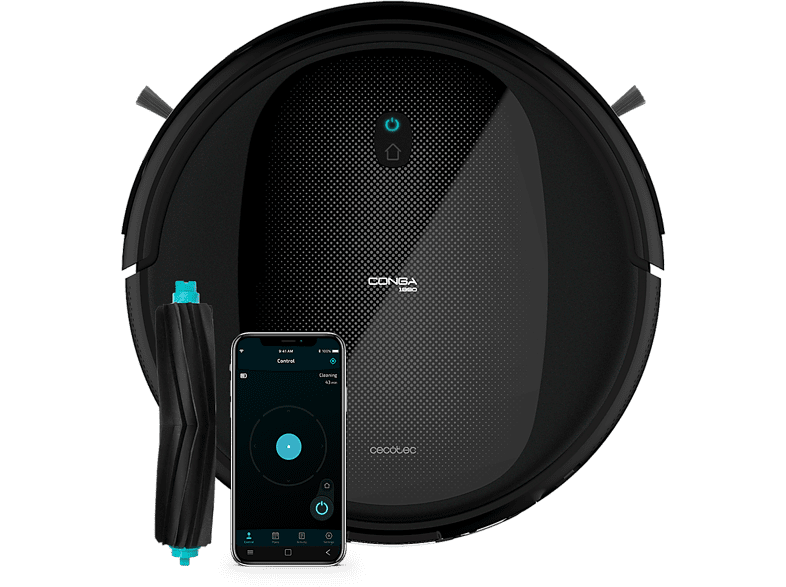 Cecotec Conga 1990 Titanium 4 en 1 35 W 160 min 62 dB Wi-Fi Negro