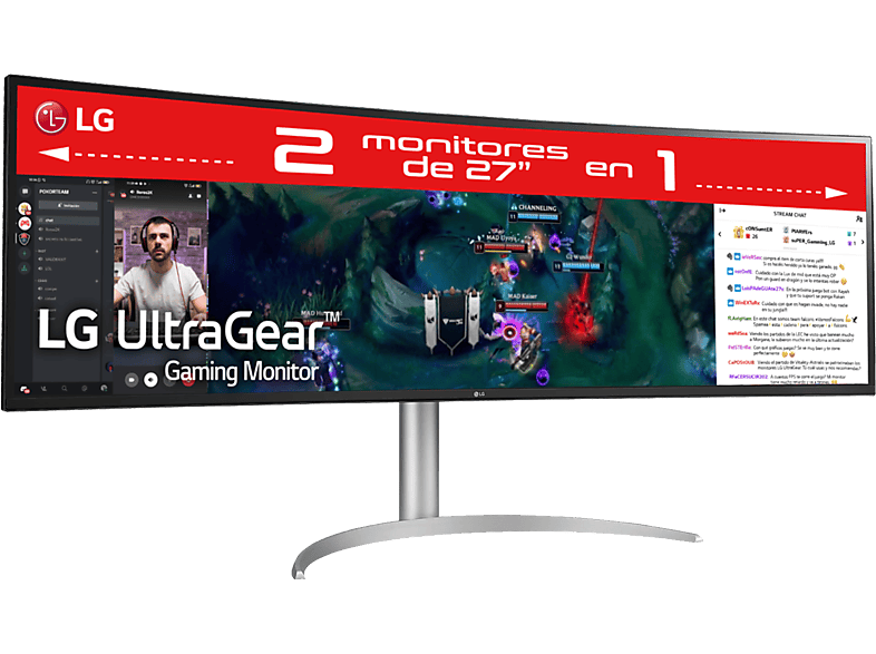 LG 49WQ95C-W 49 QHD 5 ms 144 Hz HDMI x2 DisplayPort x1 Blanco