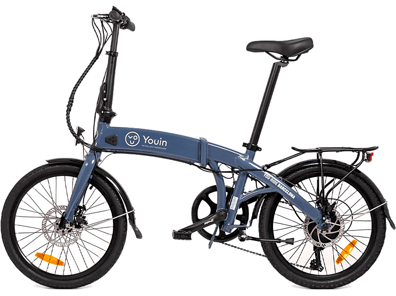 Youin Barcelona 250 W 25 km/h Autonomía 45 km 6 Velocidades Pantalla LCD Ruedas 20 Azul
