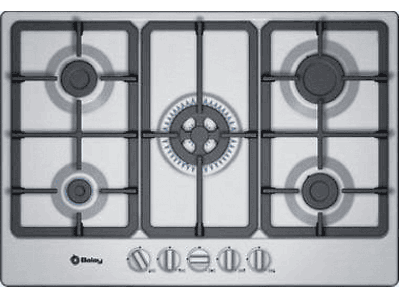 Balay 3ETX576HB hobs 5 zonas Gas Butano Mecánico 26 cm Inox