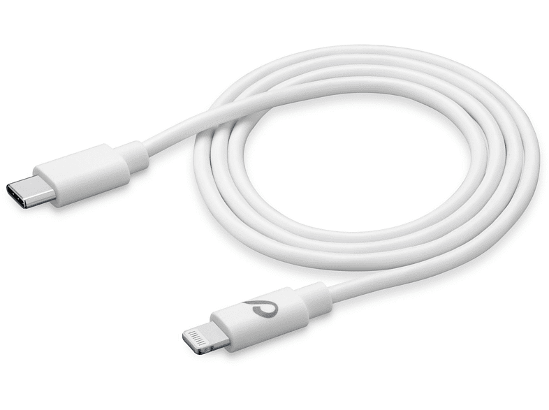 Cellularline USBDATAC2LMFI1MW Tipo C/Lightning 1.2m Blanco