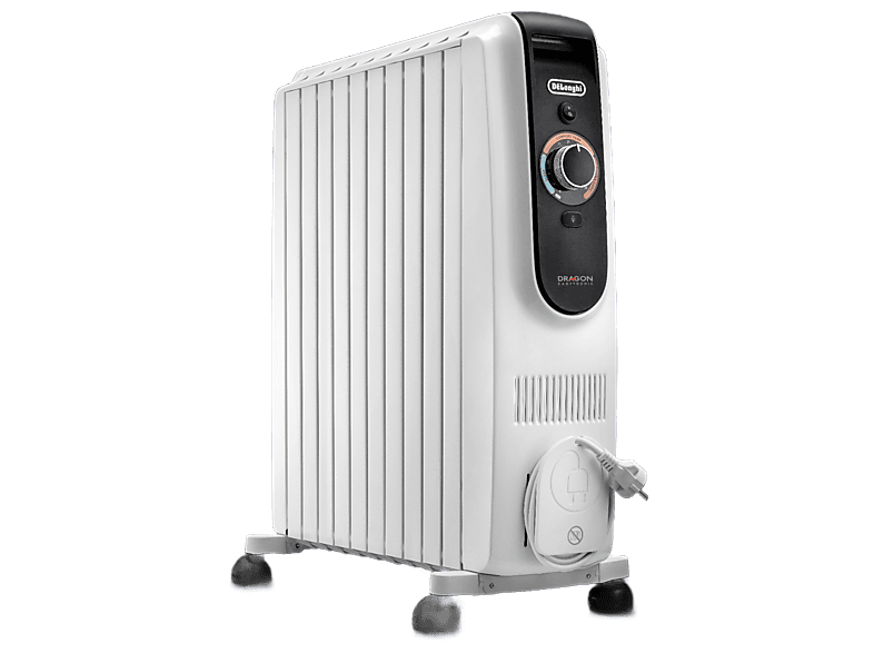 De'Longhi Dragon EASYTRONIC TRD50820 Sistema de aceite 2000W 12 niveles de temperatura 8 elementos Blanco