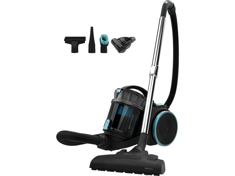 Cecotec Conga Rockstar Multicyclonic XL Animal 800W Mascotas 4L 20 kPa Radio acción 9m Negro