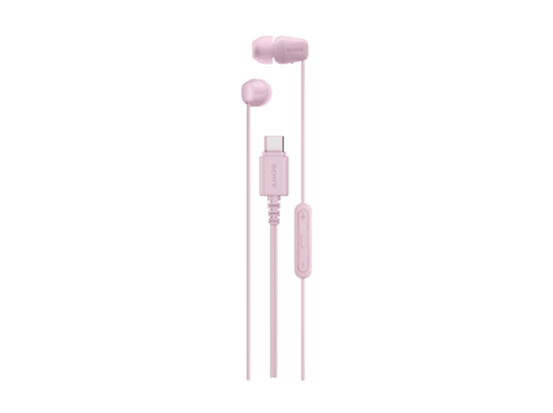 Sony IER‑EX15C con Micrófono USB-C iPhone/Android/Portátil/PC Ligero Graves potentes Ideal para viajar/uso diario Rosa