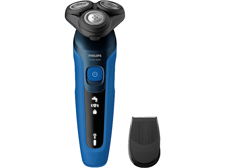 Philips S5000  S5466/17 Afeitadora eléctrica Seco y Mojado Sensor barba Soporte de carga Cortapatillas