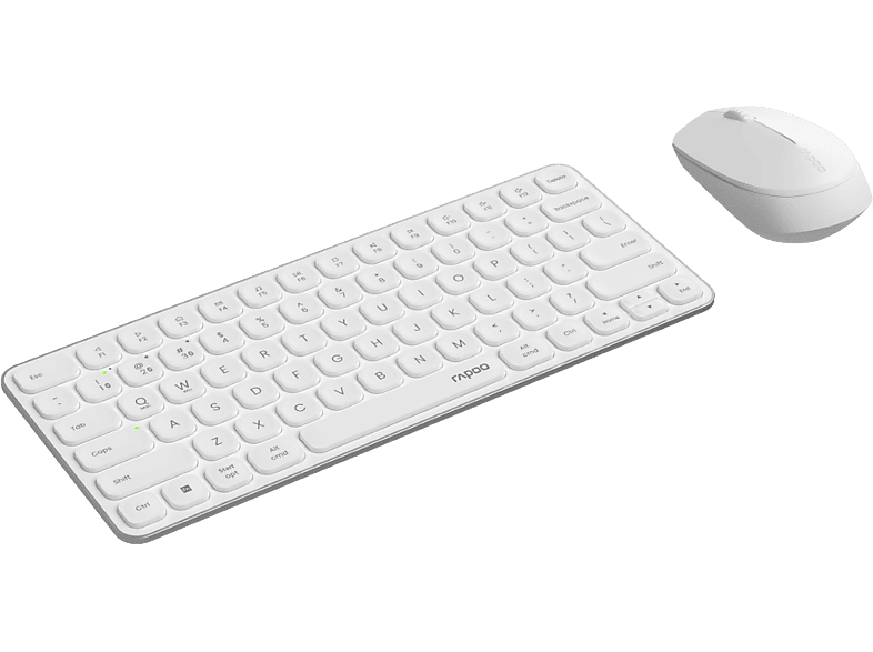Rapoo 9010M Inalámbrica Bluetooth 2400 DPI Diseño ultrafino Alcance 10m Blanco