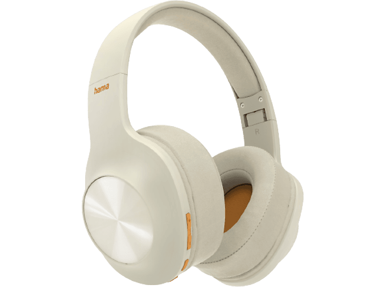 Hama AUDIO Auriculares BT Spirit Calypso Beige Bluetooth 38h de Autonomía Carga Rápida Asistente Micrófono Beige