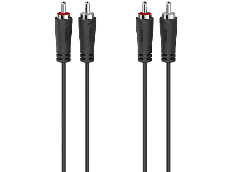 Hama 00205257 De conector RCA a conector RCA 1.5 m Negro