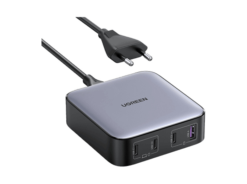 Ugreen UGR90928 Universal 1x USB-A 3x USB-C 100W Gris