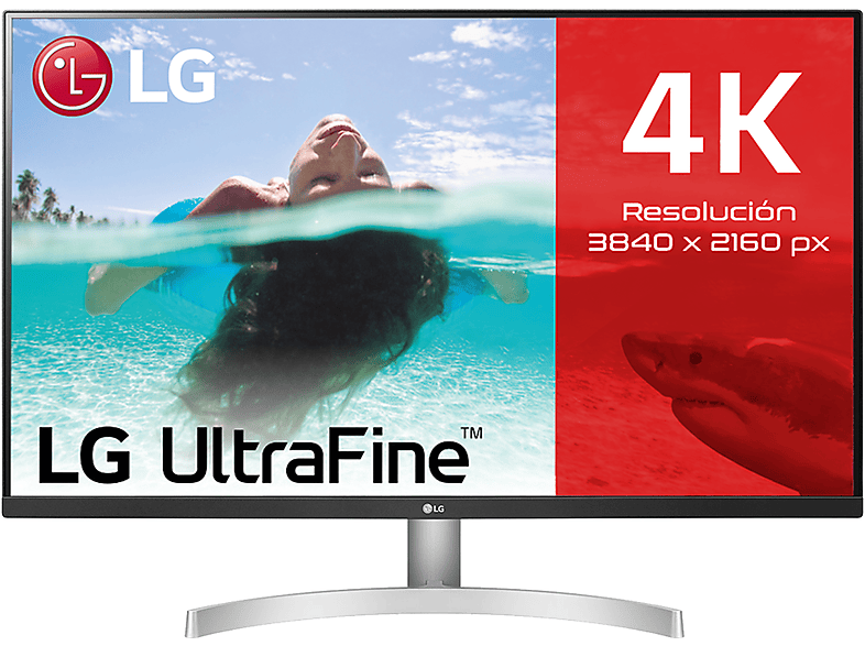 LG 32UN500P-W 31.5  UHD 4K 4 ms 48 ~ 60 Hz  HDMI x2 DisplayPort x1 Blanco