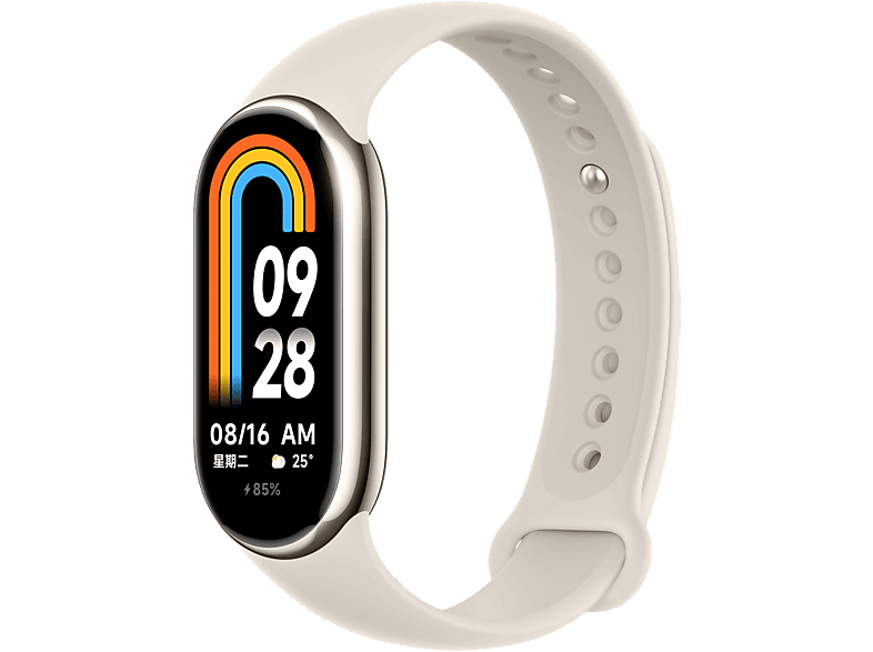 Xiaomi Smart Band 8 1.62 AMOLED Batería hasta 16 días Monitoreo de salud 150 modos de entrenamiento Gold,